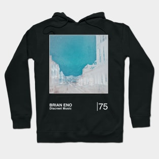 Discreet Music / Original Minimalist Graphic Artwork Design Hoodie